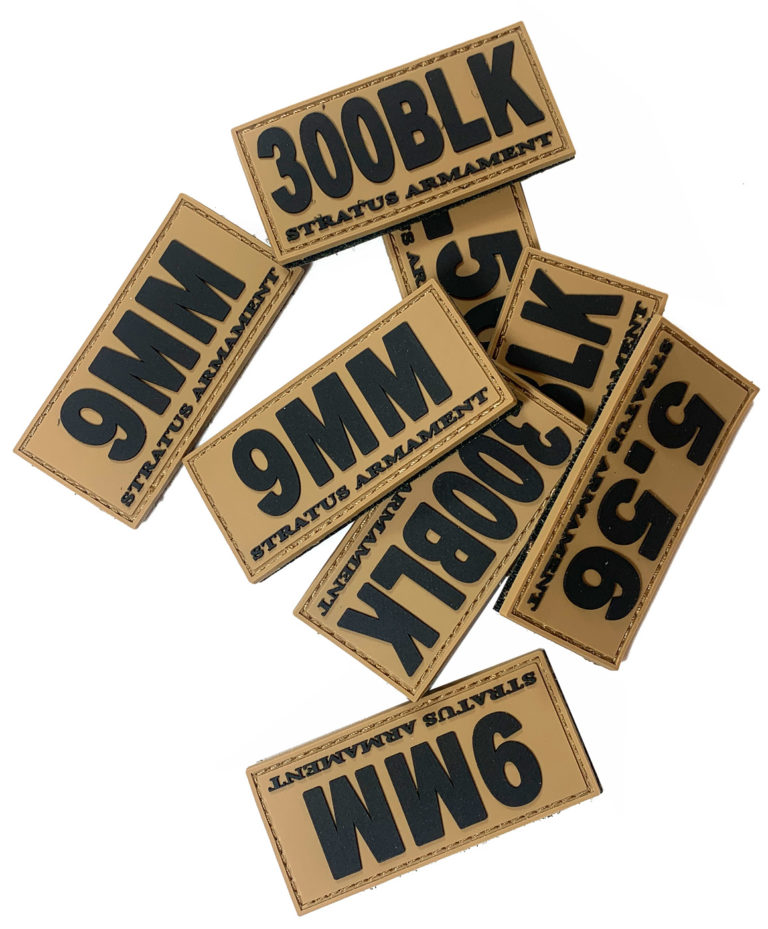 Stratus Caliber Patches, Laser Cut Stratus Armament